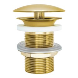 Duravit Schaftventil d 72mm, f WT ohne Überlauf, Gold poliert