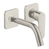 hansgrohe Fertigset Axor Citterio M UP-Waschtisch-Einhebelmischer, A 167mm, m Ros, Edelstahl-Optik