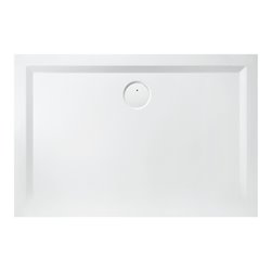 Hoesch Mineralguss-Duschwanne Muna 100x80x3cm, weiß matt, Solique