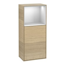V&B Seitenschrank Wandbeleuchtung Finion 41,8x93,6cm, li, Reg ob wh. m, Oa Veneer