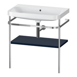 Duravit Möbelwaschtisch-Kombi Happy D.2 Plus 77,5x49cm, o. HL, blau s-matt, m Konsole