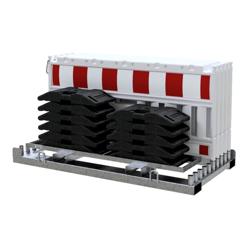 Schake Absperrschrankengitter SET 1, ohne Lampenadapter, Folie rot/weiß, Typ RA2/B (Art.-Nr. 33520K2)