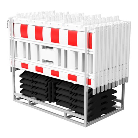 Schake Absperrschrankegitter SET3, ohne Adapter, Folie rot/weiß, Typ RA2/B (Art.-Nr.33420K2)