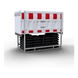 Schake Absperrschrankegitter SET3, ohne Adapter, Folie rot/weiß, Typ RA2/B (Art.-Nr.33420K2)