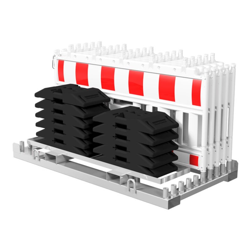 Schake Absperrschrankengitter SET 1, mit Lampenadapter, Folie rot/weiß,Typ RA2/B (Art.-Nr. 33520KA2)