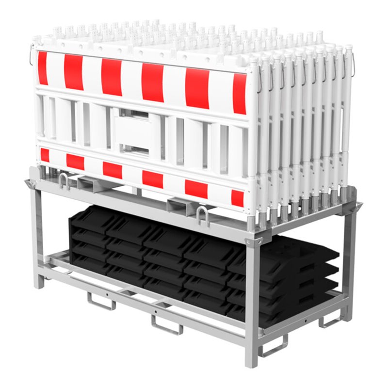Schake Absperrschrankengitter SET 2, mit Lampenadapter, Folie rot/weiß, Typ RA2/B (Art.-Nr. 33520KA2)