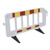 Schake Absperrgitter rot / gelb, aus Kunststoff 2,00m m. drehbaren Füßen