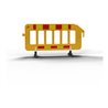 Schake Absperrgitter rot / gelb, aus Kunststoff 2,00m m. drehbaren Füßen
