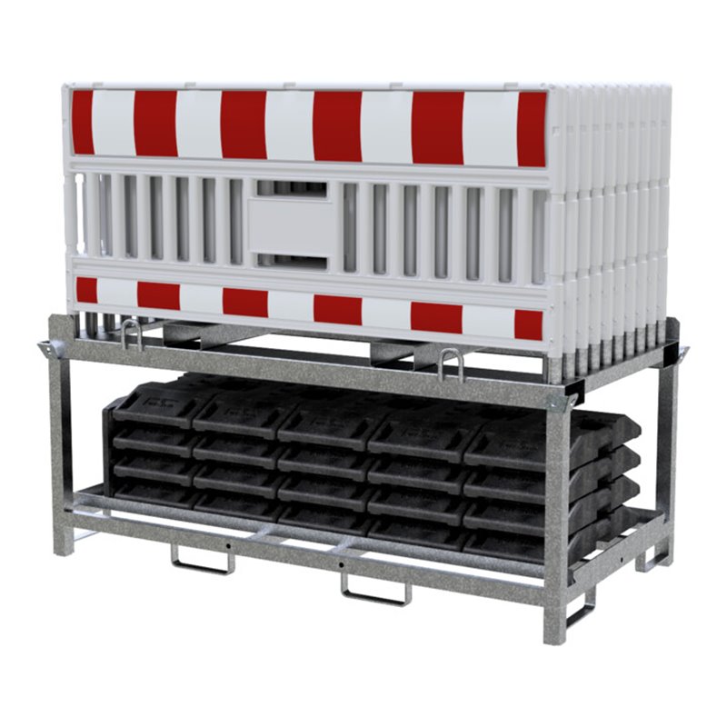 Schake Absperrschrankengitter SET 2, ohne Lampenadapter, Folie rot/weiß, Typ RA2/B (Art.-Nr. 33620K2)