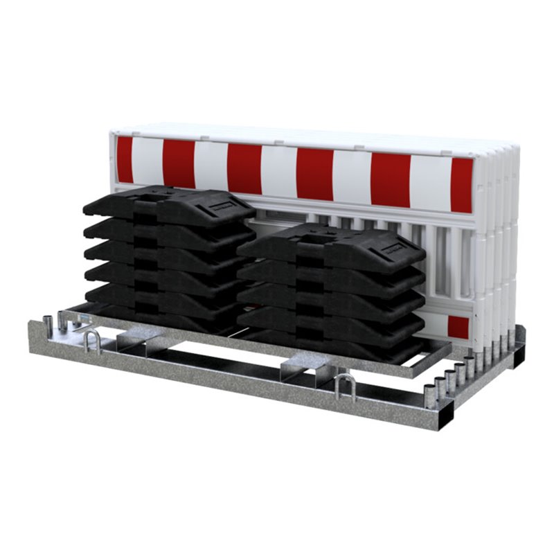 Schake Absperrschrankengitter SET 1, ohne Lampenadapter, Folie rot/weiß, Typ RA2/B (Art.-Nr. 33620K2)