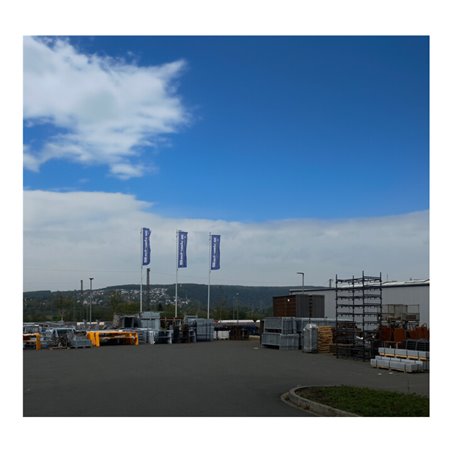 Schake Fahnenmast-Set 6m Stahlmast, RAL 9005