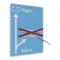 Schake Auskreuzung Länge 1500 mm