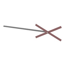 Schake Auskreuzung Länge 800 mm