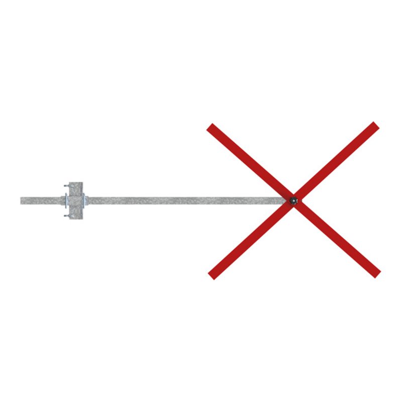 Schake Klemmvorrichtung für Auskreuzung 30x30