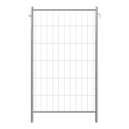 Schake Mobil-Bauzaun Ausgleichselement Profi H2,00xL1,20m, Ausgleichselement mit Haken und Ösen, Breite 1,20 m, Höhe 2,00 m