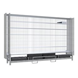 Schake Bauzaunset mit Twinpalette 10 2,00 x 3,50 m verzinkt (Art.-Nr. 3B2036H)