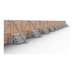 Schake Holzbauzaunständer, Aufbauhöhe 0,80 m - 1,30 m