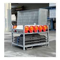 Schake Wendebaken mit Fußplatten und Bakenleuchten 36NOX-G2-SET3 doppelseitig schraffiert