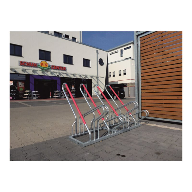 Schake Fahrradständer mit Anlehnbügel 6 Einstellplätze Länge 2100 mm