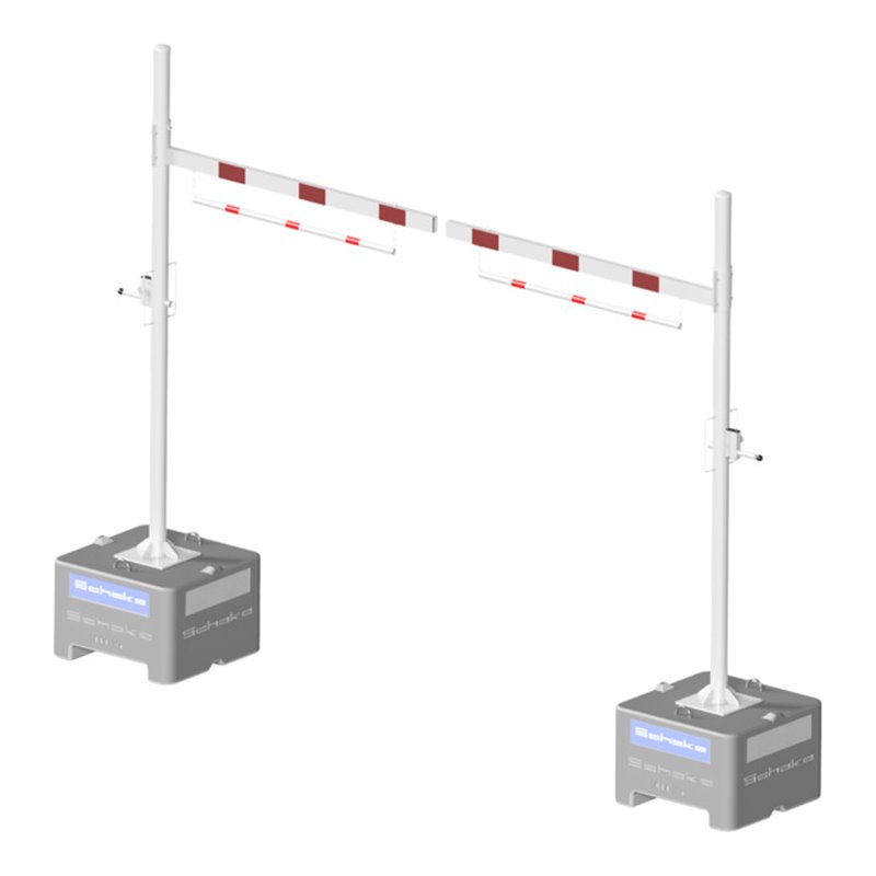 Schake Höhenbegrenzer Mobil, Querrohrlänge 4000 mm, für Vorhangschloss