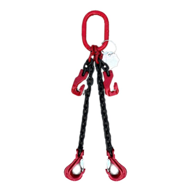 Schake Kettengehänge 2-strang, Breite 10 mm, Länge 4 m, mit Verkürzungshaken