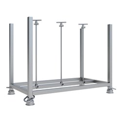 Schake Stapelpalette verzinkt für 30 Fußplatten, 1,40 m x 0,73 m x 1,31 m