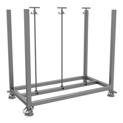 Schake Stapelpalette verzinkt für 30 Fußplatten, 1,40 m x 0,73 m x 1,31 m