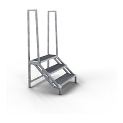 Schake Steigtritt mit seitlichen Geländern