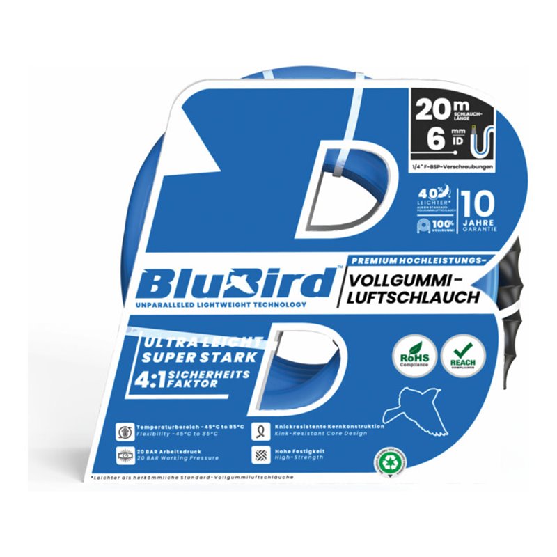 Riegler Werkstattschl.-Set »BluBird«, Sicherheitskupplung, Ø12x6, 20 m