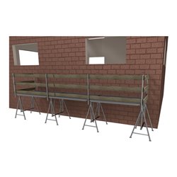 Schake Gerüstdielen nach DIN 4074, 3500 x 240 x 45 mm