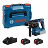 Bosch Akku-Bohrhammer mit ONECHUCK GBH 18V-22 X, 2 x Akku GBA 18V 4.0Ah in L-BOXX 136
