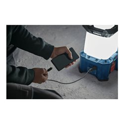 Bosch Akku-Bauleuchte GLA 18VH-7500 + Kaltgerätekabel