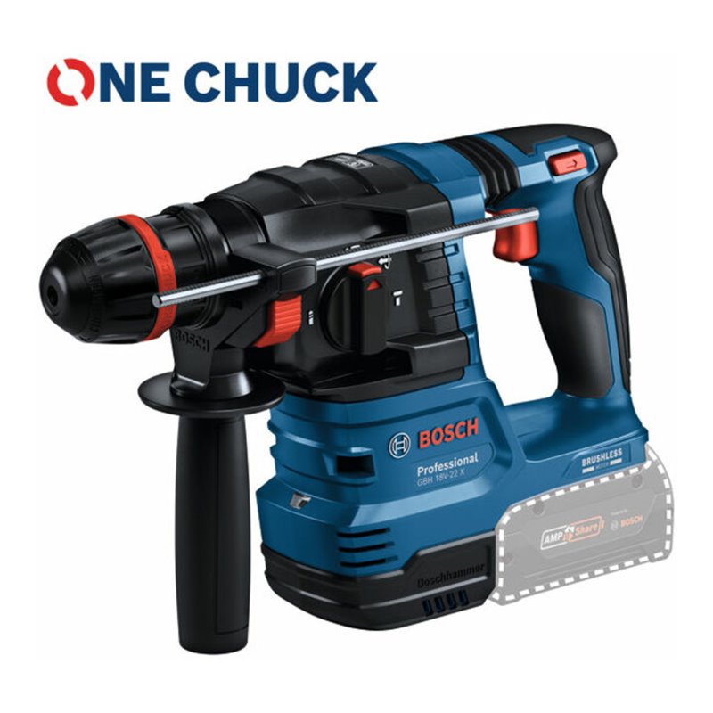 Bosch Akku-Bohrhammer mit ONECHUCK GBH 18V-22 X in L-BOXX 136