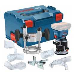 Bosch Akku-Kantenfräse GKF 18V-8, Taucheinheit TE 600 in L-BOXX 238