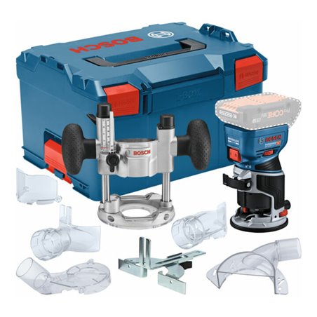 Bosch Akku-Kantenfräse GKF 18V-8, Taucheinheit TE 600 in L-BOXX 238