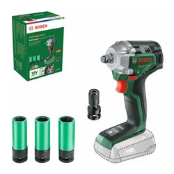 Bosch Akku-Drehschlagschrauber UniversalImpactDrive 18V-350 + 3 x Steckschlüssel