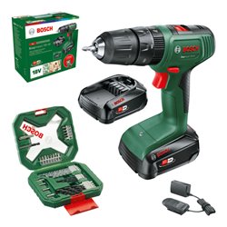 Bosch Akku-Schlagbohrmaschine EasyImpact 18V-40, 2 x Akku PBA 18V 2.0Ah im Tragekoffer