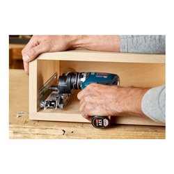 Bosch Akku-Bohrschrauber GSR 12V-35 FC, 2 x Akku GBA 12V 3.0Ah, 5 x Aufsätze in L-BOXX
