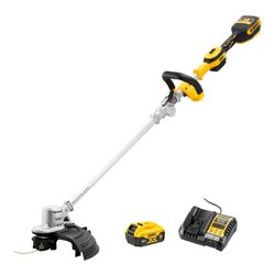 Set DeWalt Akku-Rasentrimmer 18V faltbar, brushless + Akku 5Ah + Ladegerät 4A