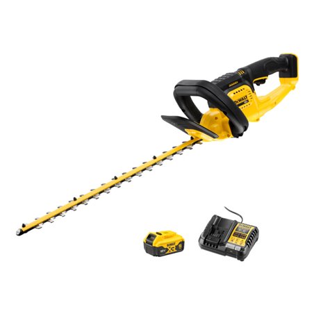 Set DeWalt Akku-Heckenschere 18V + Akku 5Ah + Ladegerät 4A