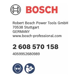 Bosch EXPERT Standard Pressbacke, SV15