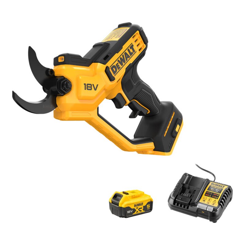 Set DeWalt Akku-Astschere 18V, 38 mm Schnittstärke + Akku 5Ah + Ladegerät 4A