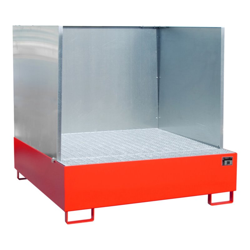 Bauer Südlohn Auffangwanne AW 450/SW, lackiert, Feuerrot