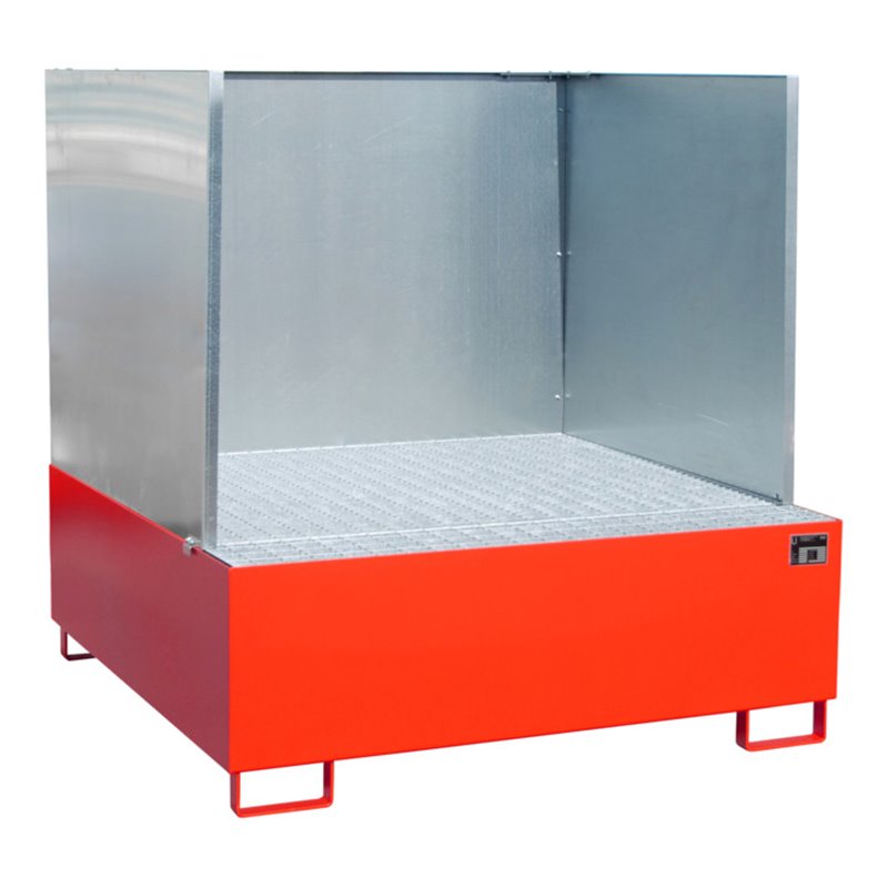 Bauer Südlohn Auffangwanne AW 800/SW, lackiert, Feuerrot