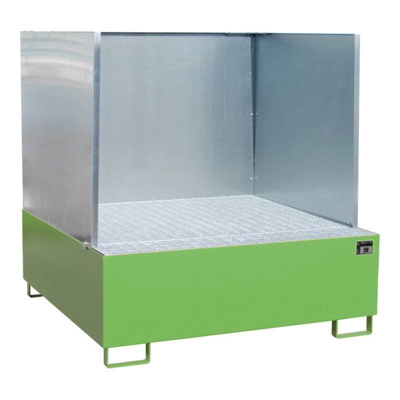 Bauer Südlohn Auffangwanne AW 800/SW, lackiert, Resedagrün