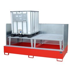 Bauer Südlohn Auffangwanne AWA 1000-2/SW, lackiert, Feuerrot