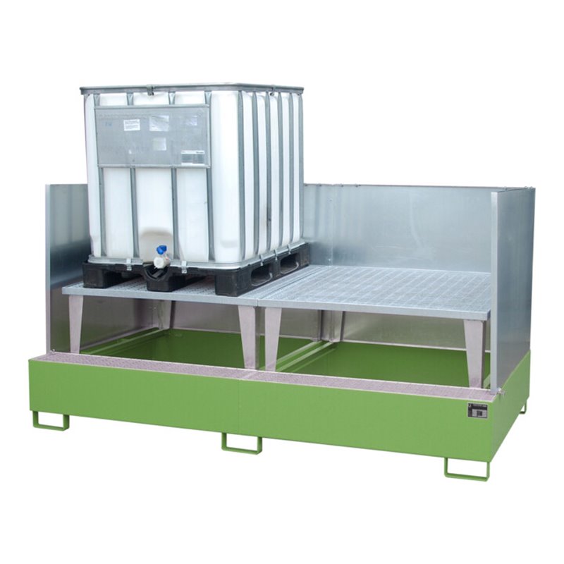 Bauer Südlohn Auffangwanne AWA 1000-2/SW, lackiert, Resedagrün