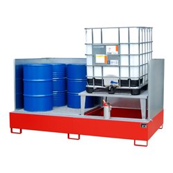 Bauer Südlohn Auffangwanne AWA 21/SW, lackiert, Feuerrot