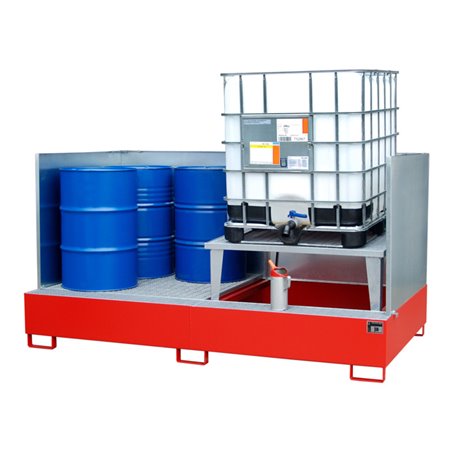 Bauer Südlohn Auffangwanne AWA 21/SW, lackiert, Feuerrot