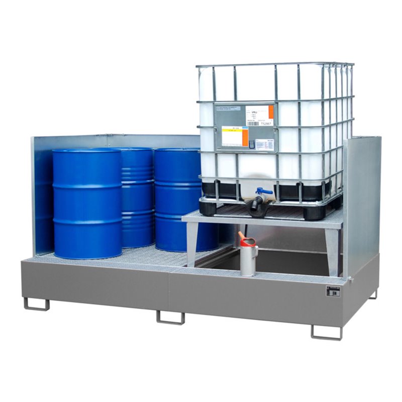 Bauer Südlohn Auffangwanne AWA 21/SW, lackiert, Mausgrau